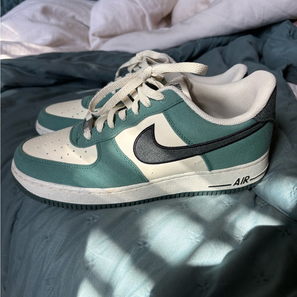 Nike Sneakers with Black and White Graffiti Design